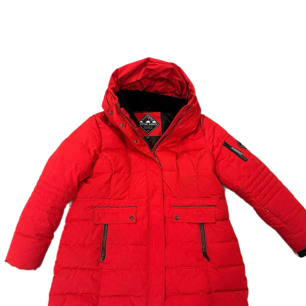 Alpine North Kootney Women’s Vegan Down Mid Length Parka Insulated Winter Coat
